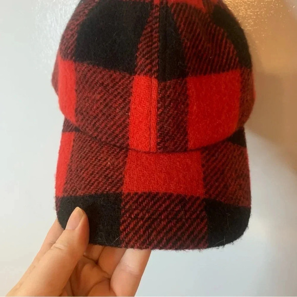 Vintage Dry Ice Black Red Plaid Wool Hat Lined - Picture 6 of 10